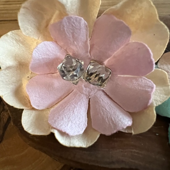 Earrings. Crystal. Silver. Gorgeous - Picture 2 of 3